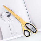 Dokibook Golden Brass School Scissors Asymmetric Scissors Minimalist Design Office Household Scissors Kawaii Korean Stationery