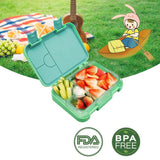 Eco Friendly Gasket Microwavable Biodegradable Sustainable Bento Lunch Boxes 3 Compartment Reusable Bento Kids Lunch Box Set