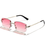 HBK 2021-2022 New Fashion Luxury Frameless Sun Glasses Rimless Sunglasses
