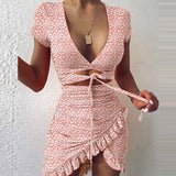 Wholesale Leopard Print Casual Dresses 2021 New Arrival Sleeeveless Side Split Womens Dress Fashion Streetwear