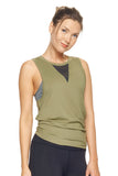 AE264 Women's Tie Back Muscle Tee