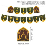 Eid Mubarak Decoration Kareem Happy Ramadan Decoration Muslim Islamic Muslim Festival Decoration Ramadan Supplies Aid Mubarek