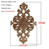 VZLX Unique Natural Floral Wood Carved Wooden Figurines