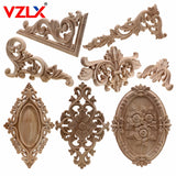 VZLX Unique Natural Floral Wood Carved Wooden Figurines