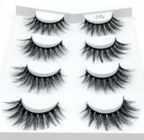HBZGTLAD 2/4 Pairs Natural False Eyelashes Fake Lashes Long Makeup 3d Mink Lashes Eyelash Extension Mink Eyelashes for Beauty - shopwishi 