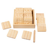 Montessori Children's Wooden Spelling Letters Practice Board