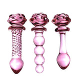 Pink Hippocampus Glass Dildo Realistic Sex Adults Toys