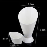 Kitchen Serving Tool Snack Cone Stand + Dip Holder