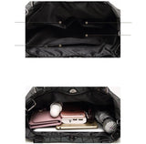 Luminous Hologram Geometry Tote Quilted Shoulder Crossbody Handbag for Women