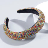 Baroque Hand Made Pearl Beading Gemstone Headband for Women