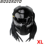 Predator Motorcycle Carbon Fiber Full Face Helmet Black High Quality Universal Iron Warrior Man Helmets DOT Safety Certification