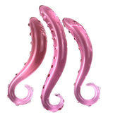 Pink Hippocampus Glass Dildo Realistic Sex Adults Toys
