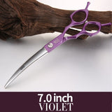 Fenice Professional Symmetrical Handle 6.5 Inch Curved Animal Grooming Scissors