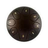 6 Inch Lotus Drum 8 Tone Steel Tongue Drum Percussion Musical Instrument With Drumsticks With a Clean Ethereal Buddha-Like Sound