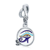 WOSTU Egypt Bastet &  Eyes Note 925 Sterling Silver Charm Bead Pendant Fit Original Bracelet Fine for Women Jewelry FIC1857
