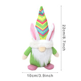 Easter Rabbit Ear With Light Luminous Faceless Gnome Dwarf Dolls Easter