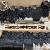HD Lace Front Wig Wholesale 150%  180% Density Human Hair Transparent Hd Lace Cuticle Aligned 4x4 5x5 Closure Frontal Wigs