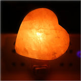 Himalayan Warm White Salt Lamp Natural Crystal Hand Carved Night Light