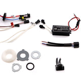 2.5 Inch H1 H4 H7 Car Led Headlight Kit With Ccfl Double Angel Eyes HID Bulbs Xenon BI Led Projector Lens Free Shipping