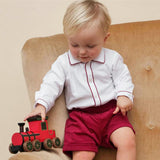 HOT Boys Gentleman Suit with Long Sleeve Shirt+Short Pants for Children