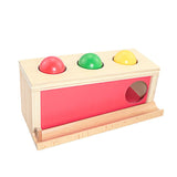 Baby Wood Montessori Materials Knocking Ball Box Toys for Children