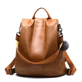 Quality Leather Anti-thief Women Backpack