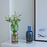 Two Ways Flower Vase Home Decor Living Room Decoration Glass
