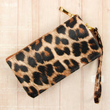 7013lpd - Faux Crossbody Wristlet Bag