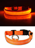 Nylon LED Pet Dog Collar,Night Safety Flashing Glow in the Dark Dog Leash