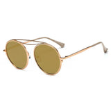 FAIRFAX | CA10 - Polarized Circle Round Brow-Bar Fashion Sunglasses