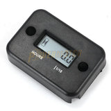 Motorcycle Inductive Digital Hour Meter Waterproof Engine Gauge Hour Meter LCD Display for Bike Motorcycle ATV Boat Offroad
