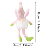 Easter Rabbit Ear With Light Luminous Faceless Gnome Dwarf Dolls Easter