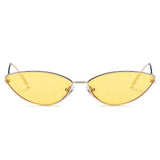 FLINT | S3012 - Small True Retro Vintage Slim Metal Sunglasses