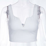 V-cut Push Up Undwewire Tank Top
