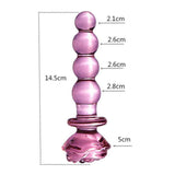 Pink Hippocampus Glass Dildo Realistic Sex Adults Toys