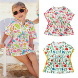 Baby Girl's Cover-Up Summer Floral Tassel Toddler Beach Dress