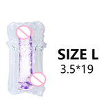 Soft Jelly Dildo Realistic Penis Strong Suction Cup Anal Butt Plug Dick Toy for Adult Erotic G-Spot Orgasm Sex Toys for Woman