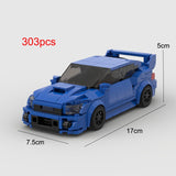 MOC Japan JDM STI Racing Sports Car Vehicle Speed Champion Racer