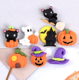 20pcs/Lot Resin Halloween Accessories Flat Back Cabochon Embellishments for Scrapbooking DIY Decoration Crafts Party Supplies