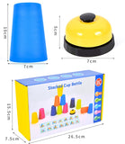 Stack Cup Game With Card Kids Educational Montessori Toys Intellectual Enlightenment Color Cognition Logic Training