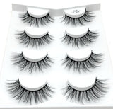 HBZGTLAD 2/4 Pairs Natural False Eyelashes Fake Lashes Long Makeup 3d Mink Lashes Eyelash Extension Mink Eyelashes for Beauty - shopwishi 