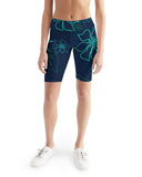 Women's Active Comfort Aloha Mid-Rise Bike Shorts