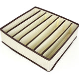 4 Pcs Set Underwear Bra Organizer Storage Box Beige Drawer Closet Organizers Boxes for Underwear Scarfs Socks Bra