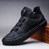 Men Shoes Fashion Soft Leather Loafers Breathable Autumn Lace Up