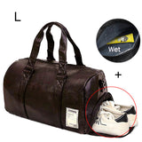 Gym Bag Leather Sports Bags Dry Wet Bags Men