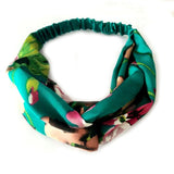 Women Girls Summer Bohemian Hair Bands Print Headbands Retro Cross Turban