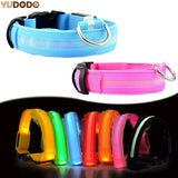 Nylon LED Pet Dog Collar,Night Safety Flashing Glow in the Dark Dog Leash