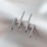 Fashion Exquisite Rhinestone Decor Ear Cuff Earring for Woman