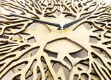 Wooden Wall Clock ,  Decorative Clock "TREES"