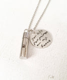 Pet loss - Hand stamped necklace - Pet memorial